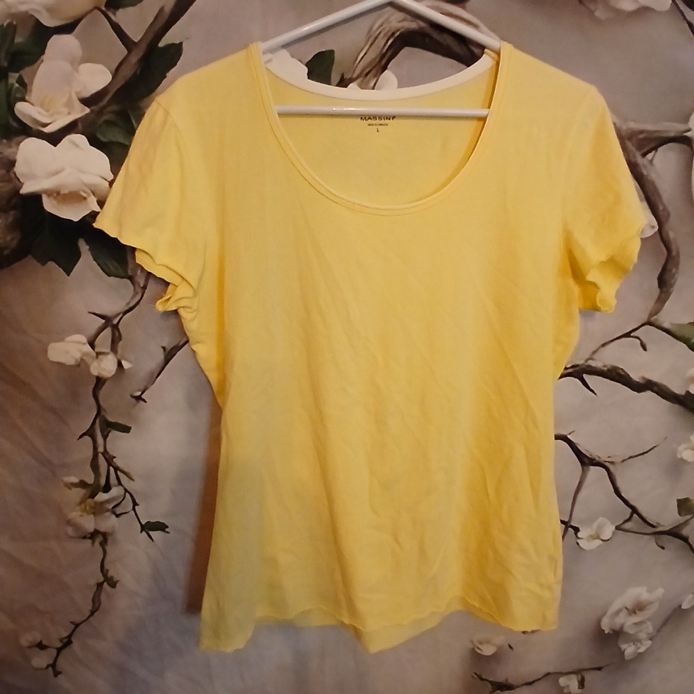Massini Bright Yellow Short Sleeve Tee